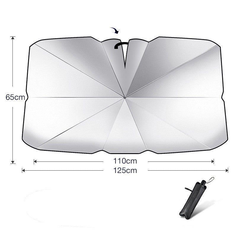 ANASA™ Foldable Car Windshield Sun Shade Umbrella
