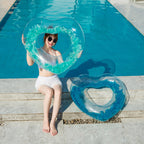 ANASA™ Heart-Shaped Feather Pool Float