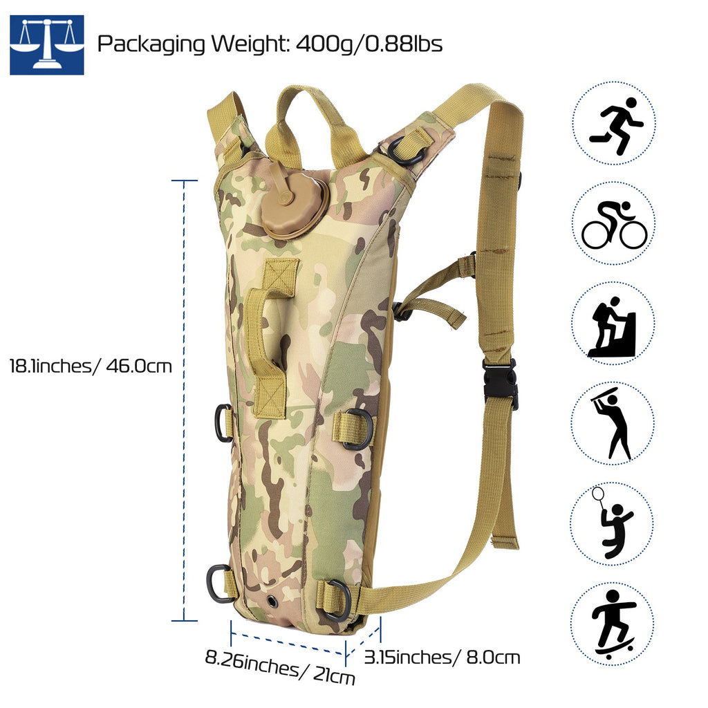 ANASA™ Pro 3L Tactical Hydration Pack