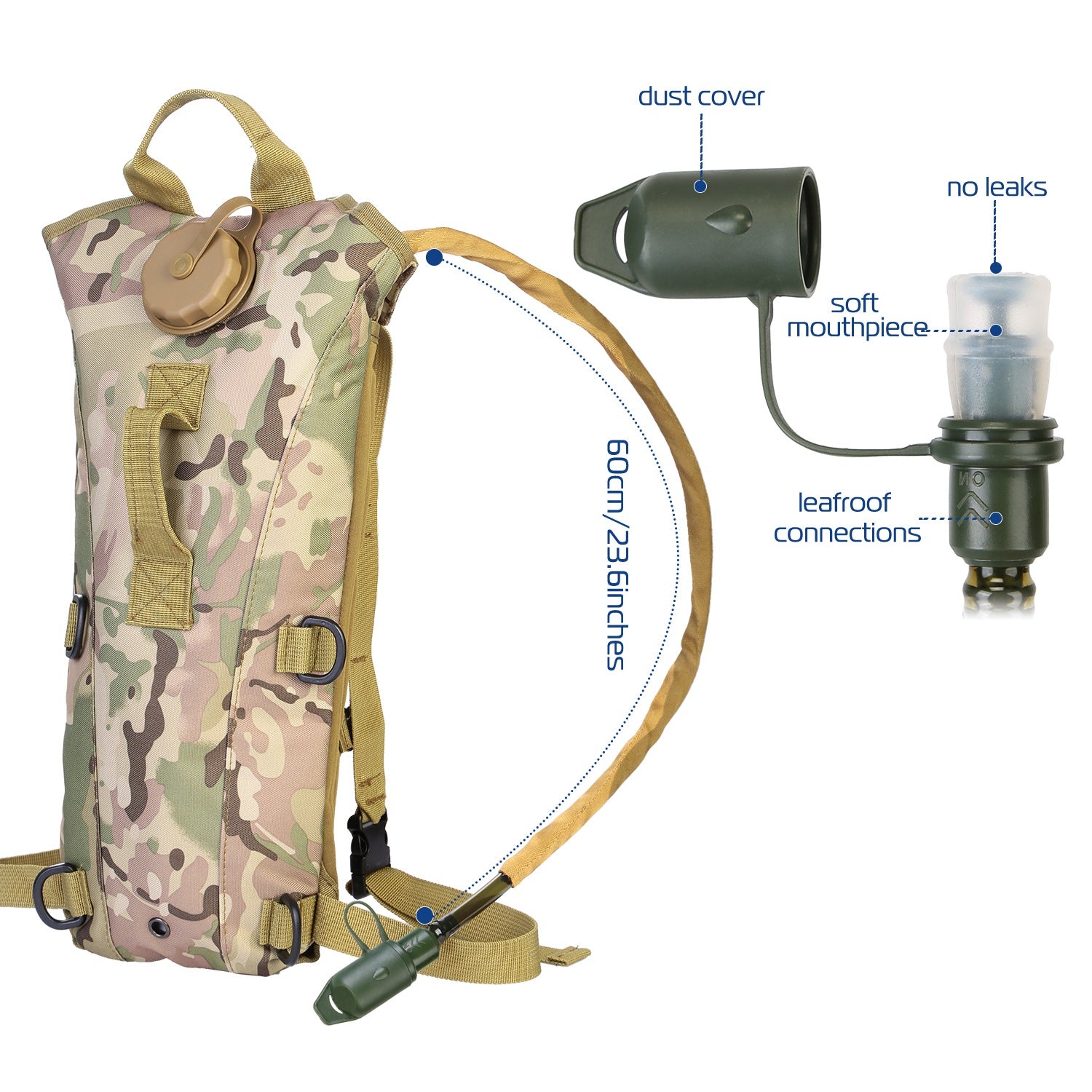 ANASA™ Pro 3L Tactical Hydration Pack
