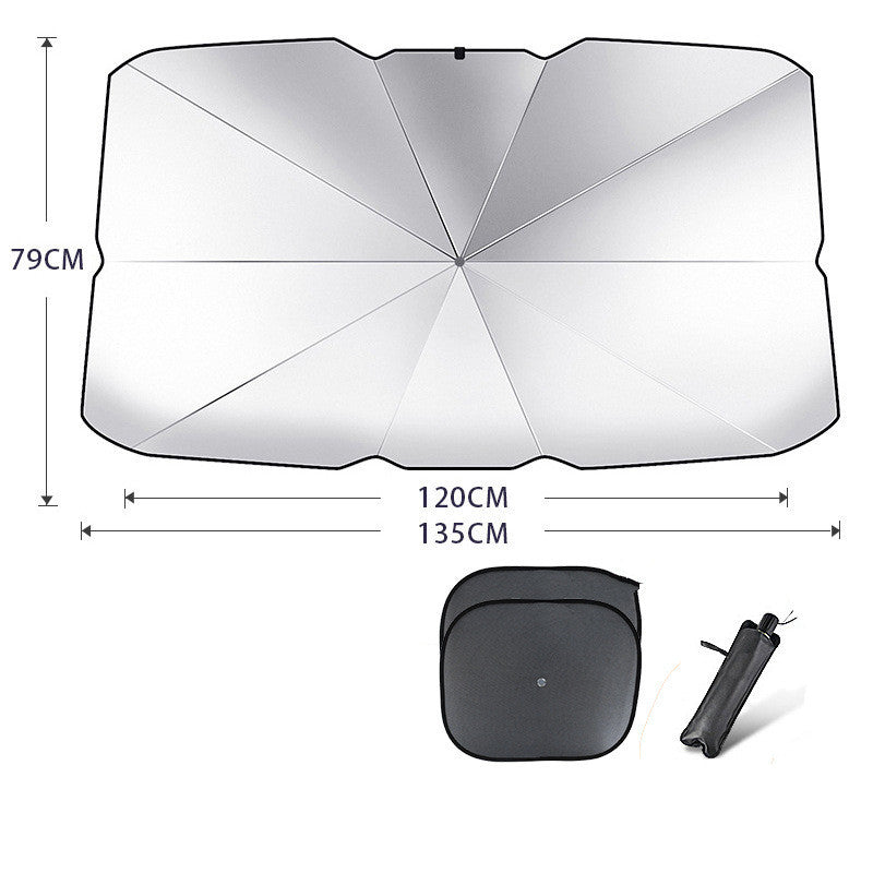 ANASA™ Foldable Car Windshield Sun Shade Umbrella