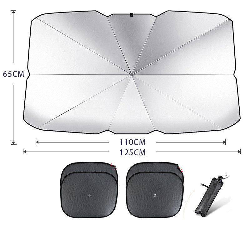 ANASA™ Foldable Car Windshield Sun Shade Umbrella