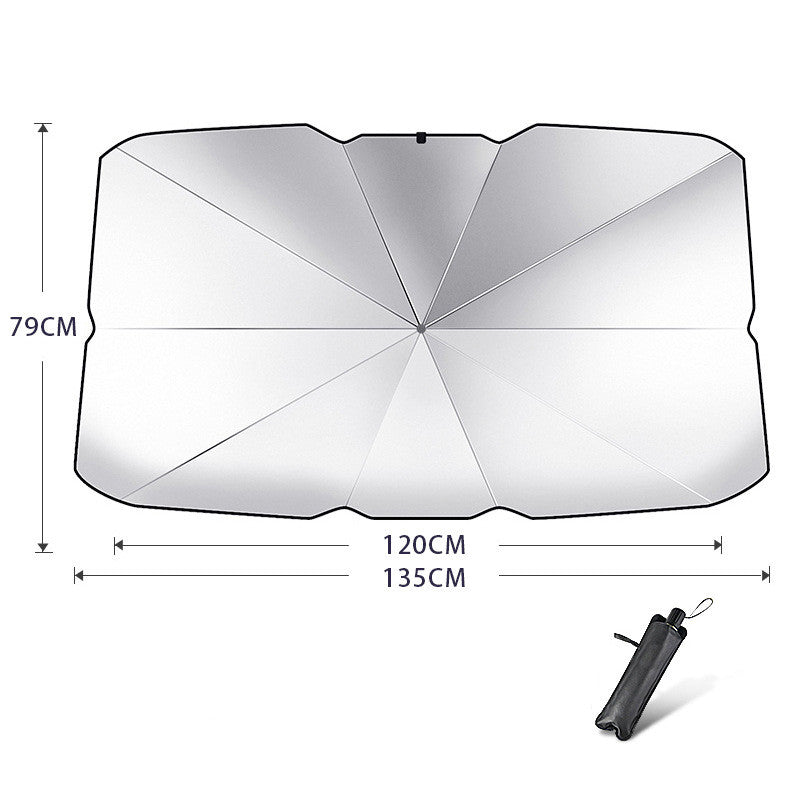 ANASA™ Foldable Car Windshield Sun Shade Umbrella