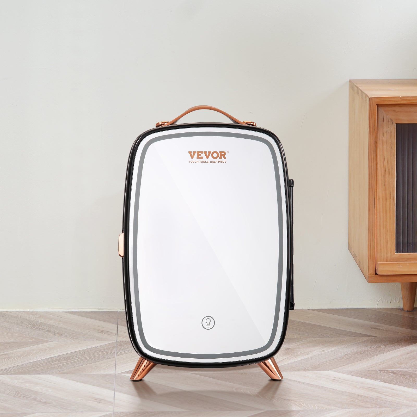 ANASA™ 6L Skincare Mini Fridge with LED Mirror