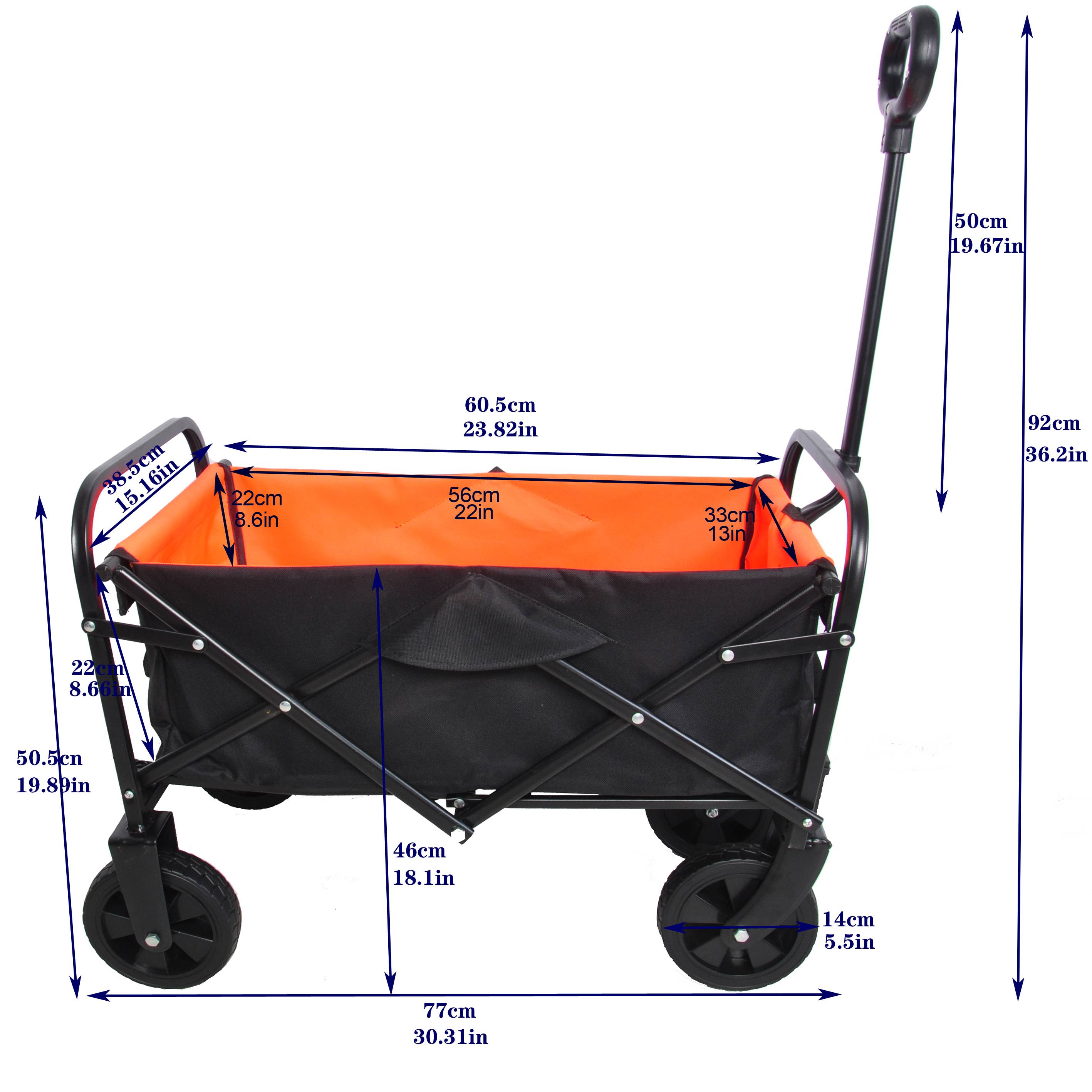 ANASA™ Heavy-Duty Foldable Beach Wagon
