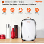 ANASA™ 6L Skincare Mini Fridge with LED Mirror