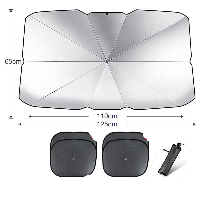 ANASA™ Foldable Car Windshield Sun Shade Umbrella
