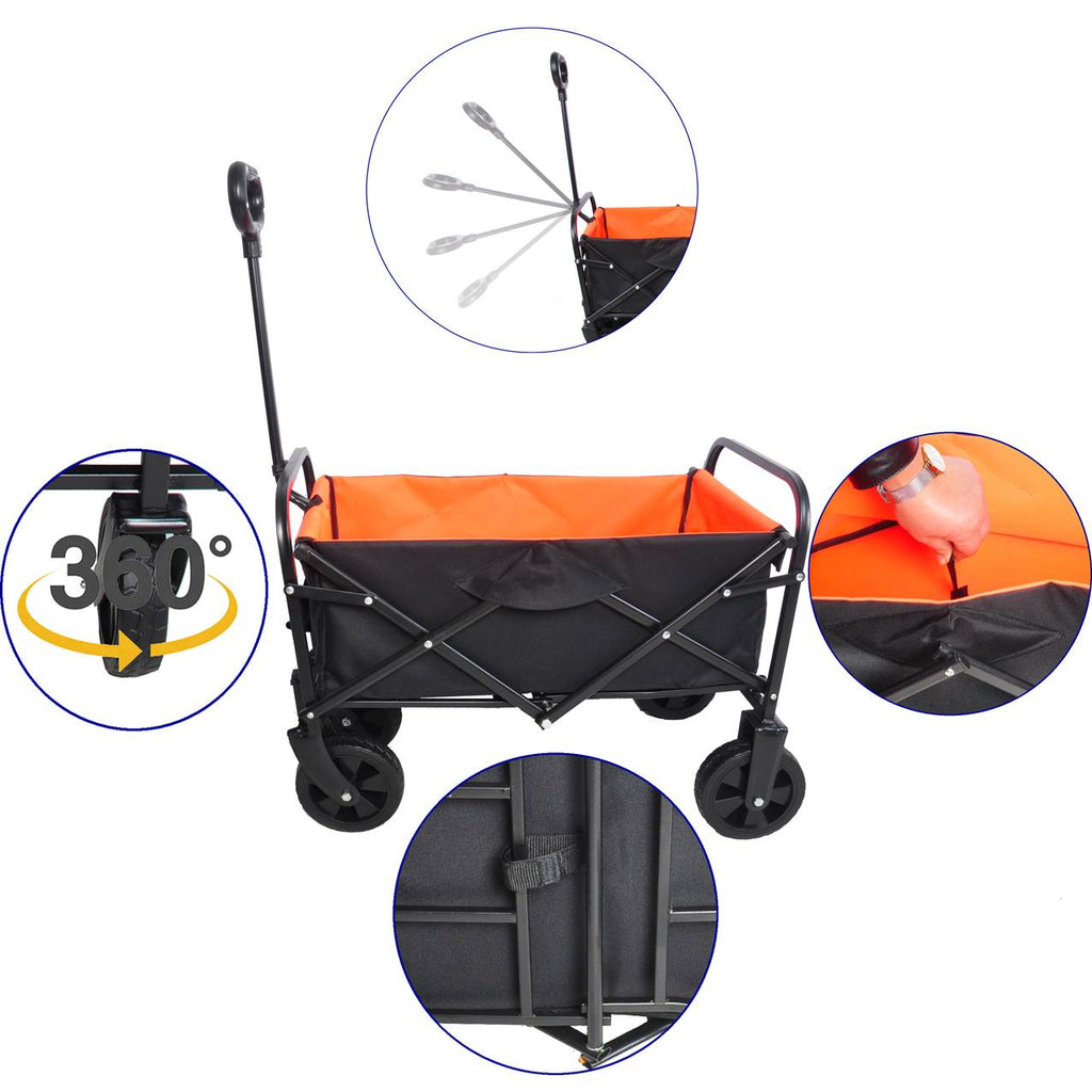ANASA™ Heavy-Duty Foldable Beach Wagon