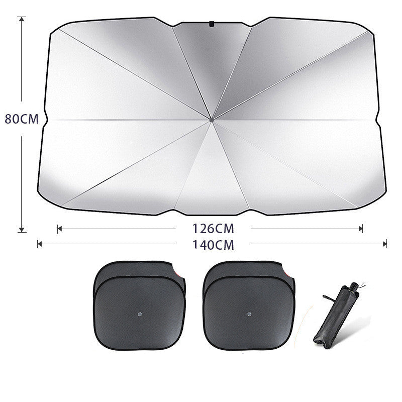 ANASA™ Foldable Car Windshield Sun Shade Umbrella